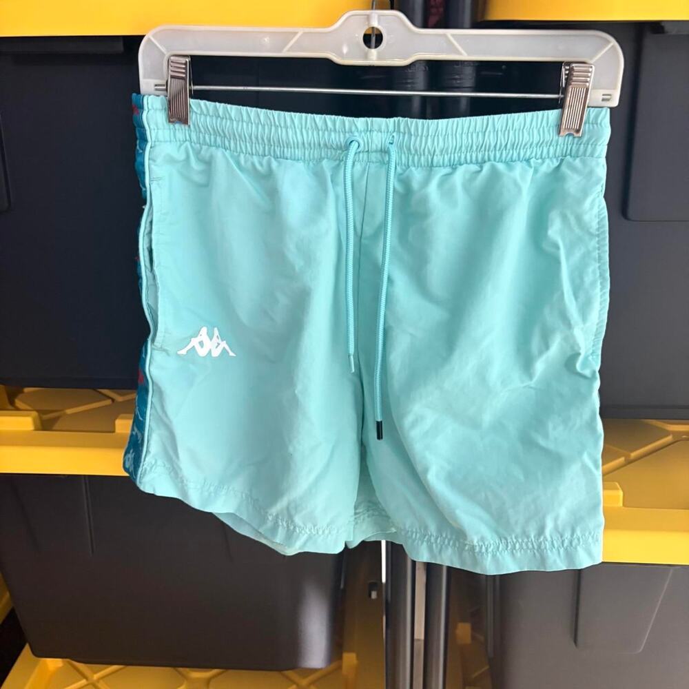 Kappa blue shorts with red